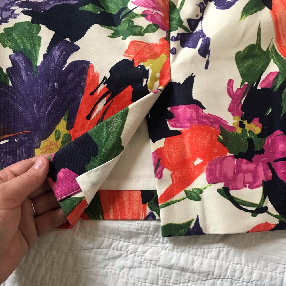 J.Crew Garden Floral No.2 Pencil Skirt 4 - Picture 6 of 7